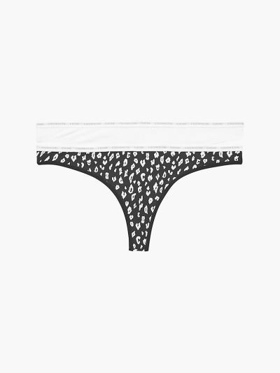 Calvin Klein Underwear HU132617 | Calvin Klein CK One Női Tanga Fehér / Fekete